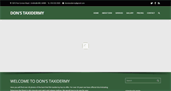 Desktop Screenshot of donstaxidermy.com