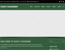 Tablet Screenshot of donstaxidermy.com